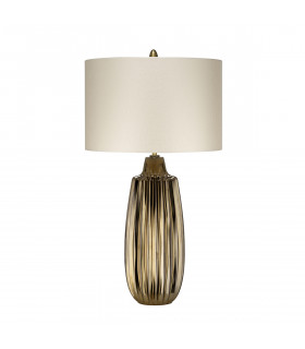 Lampe de table Newham Bronze céramique / ombre de perles 66