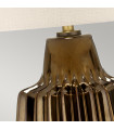 Lampe de table Newham Bronze céramique / ombre de perles 66,7 Cm