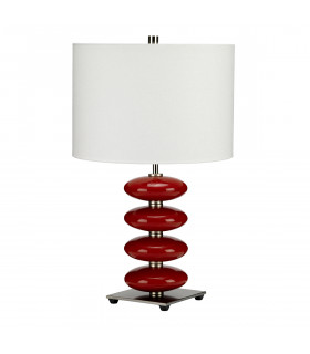 Lampe de table Onyx rouge 60 Cm