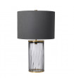 Lampe de table Reno Laiton de métaux de métaux - Verrerie Fumée 35