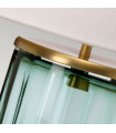 Lampe de table Reno Laiton de métaux de métaux - verrerie verte 35,5 Cm