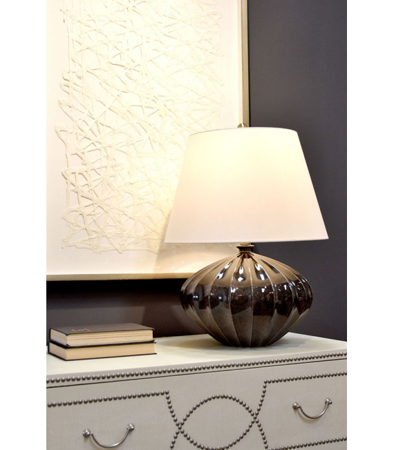 Lampe de table Rib Pumpkin Marron et noir 63 Cm