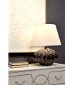 Lampe de table Rib Pumpkin Marron et noir 63 Cm