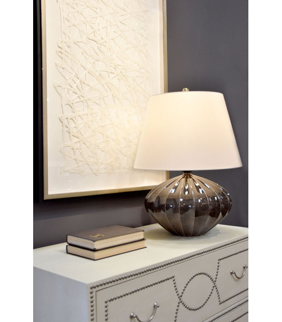 Lampe de table Rib Pumpkin Marron et noir 63 Cm
