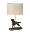 Lampe de table Rufus Bronze patine 48 Cm
