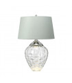 Lampe de table Samara Nickel poli en métal - Verrerie Clear 45