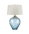 Lampe de table Samara Verre teinté bleu 51 Cm