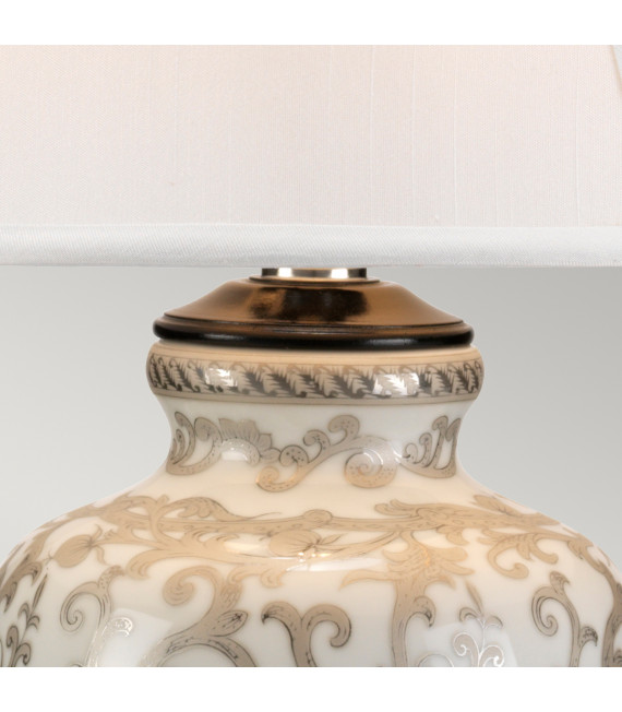 Lampe de table Silverthistle Blanc / argent