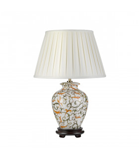 Lampe de table Soling Crème avec orange et vert 50 Cm