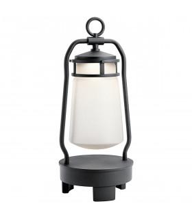 Lanterne Bluetooth de jardin Lyndon Noir texturé 48