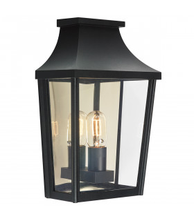 Lanterne de jardin Turin Noir 39 Cm