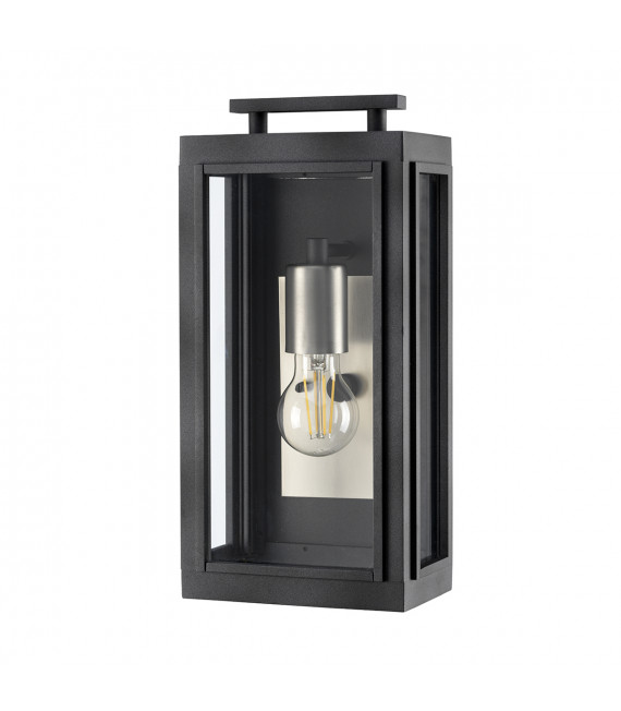 Lanterne murale Sutcliffe Nickel zinc / antique vieilli