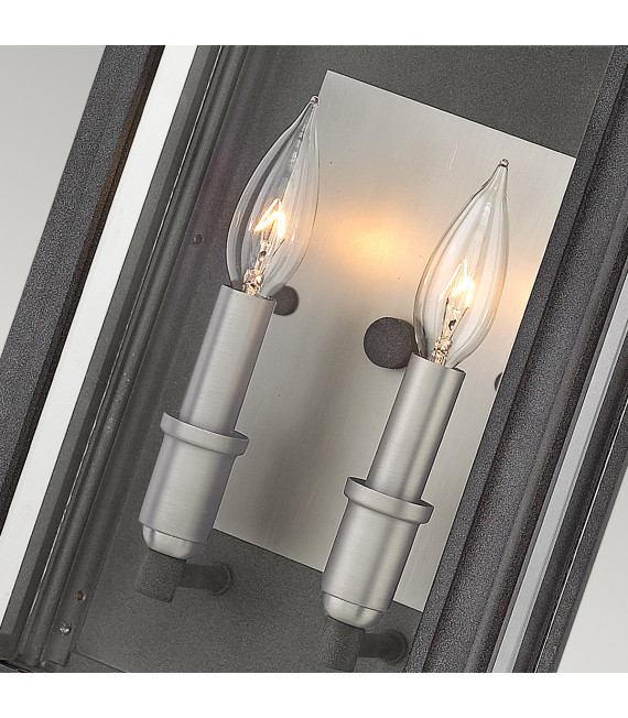 Lanterne murale Sutcliffe Nickel zinc / antique vieilli
