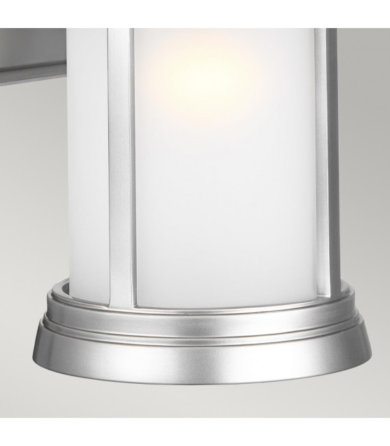 Lanterne murale de jardin Newport Acier brossé peint 32,9 Cm