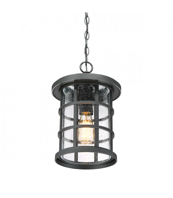 Lanterne suspendue de jardin Crusade Terre noir 32,5 Cm