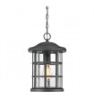 Lanterne suspendue de jardin Crusade Terre noir 32,5 Cm