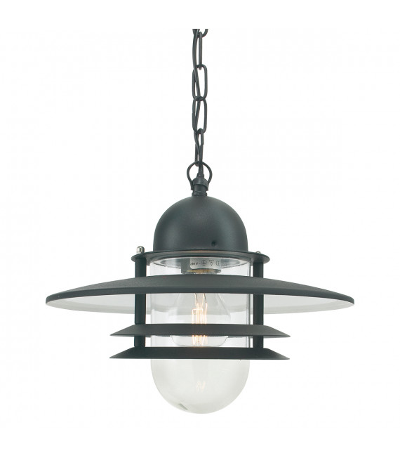 Lanterne suspendue de jardin Oslo Noir 25 Cm