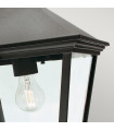 Lanterne suspendue de jardin Turin Grande Noir 55 Cm