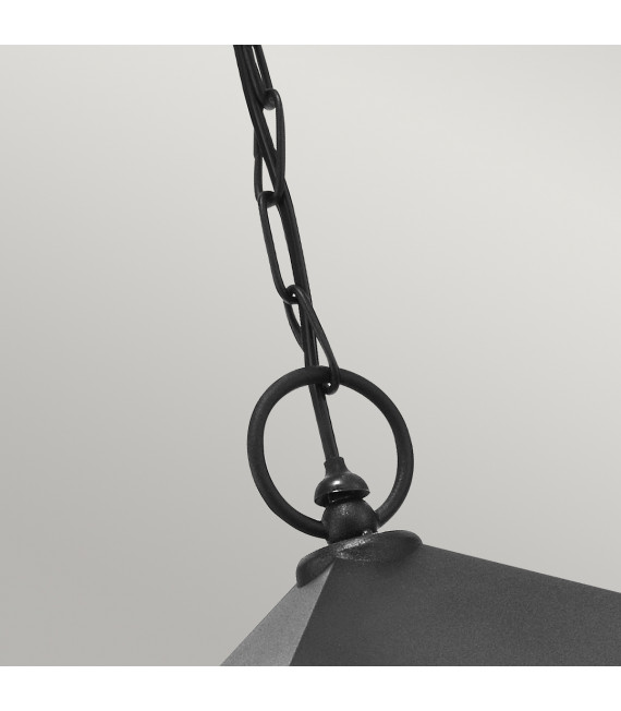 Lanterne suspendue de jardin Turin Noir 33 Cm