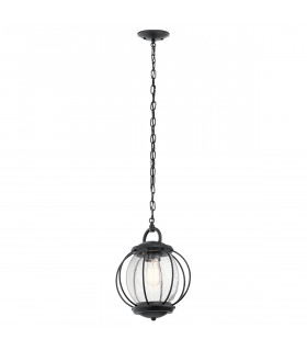 Lanterne suspendue de jardin Vandalia Noir texturé 39