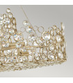 Chandelier Linear  Anya Feuille d'argent 33,8 Cm