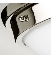 Plafonnier Gravity Nickel poli 10,8 Cm