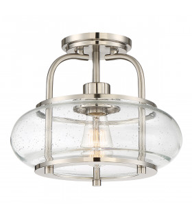 Plafonnier Trilogy Nickel brossé 24