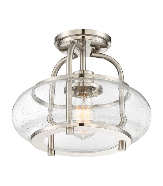 Plafonnier Trilogy Nickel brossé 24,8 Cm