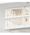 Plafonnier de jardin Beacon Square blanc 13,2 Cm