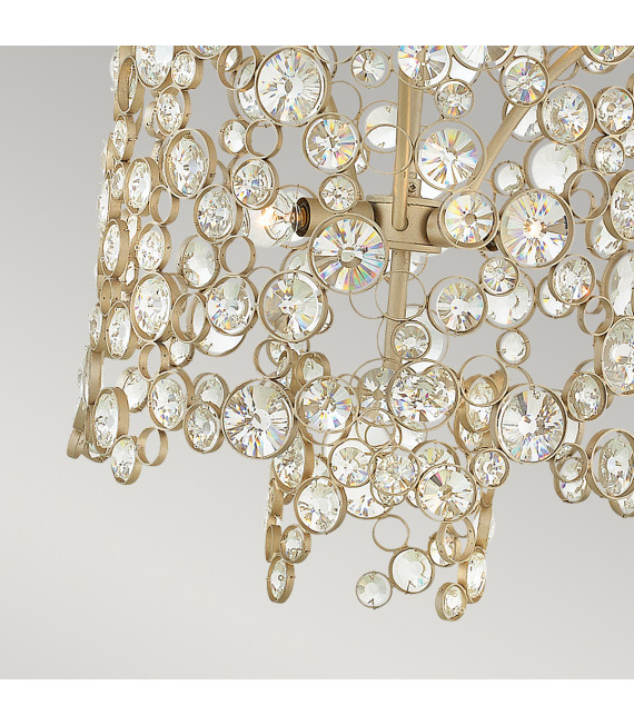 Suspension Anya Feuille d'argent 80,3 Cm