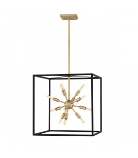 Suspension Aros Laiton noir et chaud
