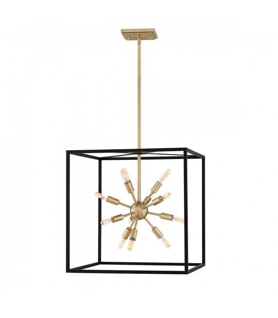 Suspension Aros Laiton noir et chaud