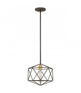 Suspension Astrid Bronze mat métallique 25