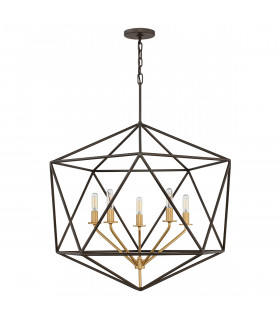 Suspension Astrid Bronze mat métallique 87