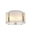 Suspension Corona Nickel peint en satin blanc / poli 17,8 Cm