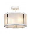 Suspension Corona Nickel peint en satin blanc / poli 17,8 Cm
