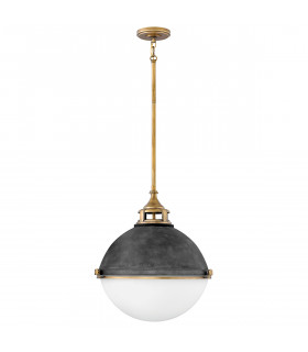 Suspension Fletcher Zinc vieilli avec laiton héritage 45