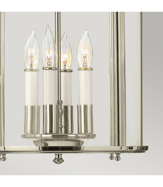 Suspension Gentry Nickel poli 49,4 Cm