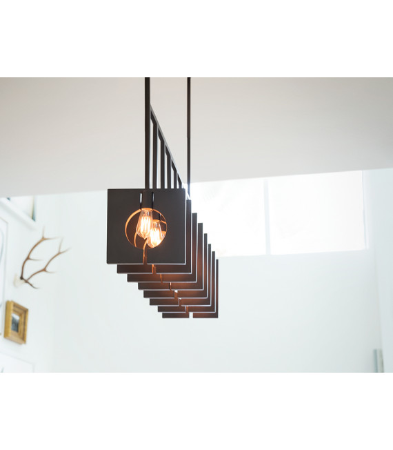 Suspension Ludlow Graphite brossé
