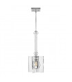 Suspension Ludlow Nickel poli / acrylique clair