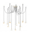 Suspension Nula Coquille blanc / luxe or