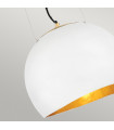 Suspension Nula Coquille blanc / luxe or 35,6 Cm