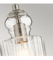 Suspension Riviera Nickel brossé 27 Cm