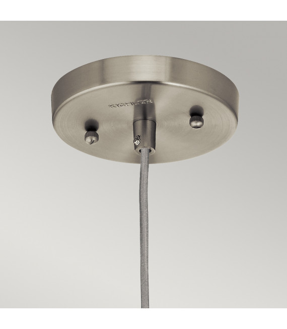 Suspension Riviera Nickel brossé 27 Cm