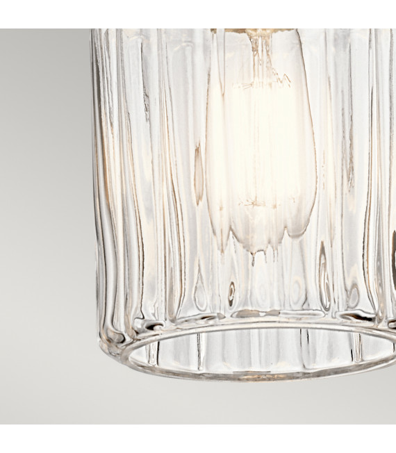 Suspension Riviera Nickel brossé 27 Cm