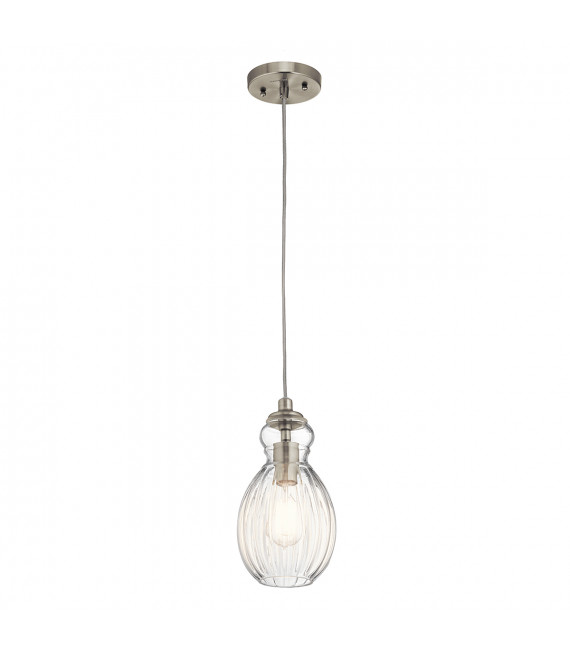 Suspension Riviera Nickel brossé 28