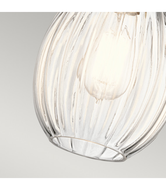 Suspension Riviera Nickel brossé 28,1 Cm