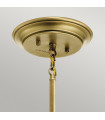 Suspension Waverly Laiton naturel 21,7 Cm