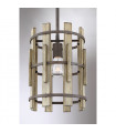 Suspension Wood Hollow Noire rustique 30,5 Cm
