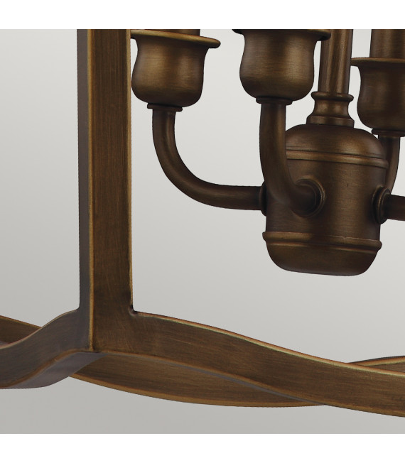 Suspension Yarmouth Laiton d'âge peint 60,6 Cm